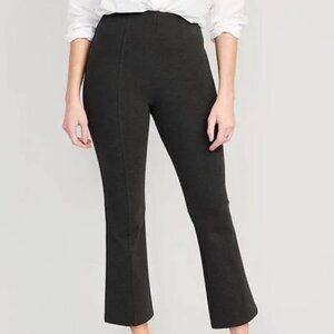 Old Navy Women's Stevie Extra High Rise Flare Pants in Charcoal Gray Size LT NWT